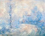 Клод Моне Въезд в Живерни в снегу 1885г